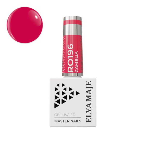 Vernis semi-permanent n°196 - Camelia - joyeux rouge rosé Elyamaje